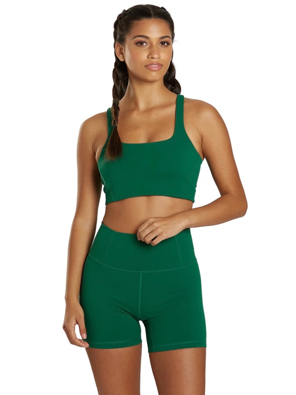 FP Movement by FP Never Better Bike Shorts- Vibrant Kelly/Heritage Green
